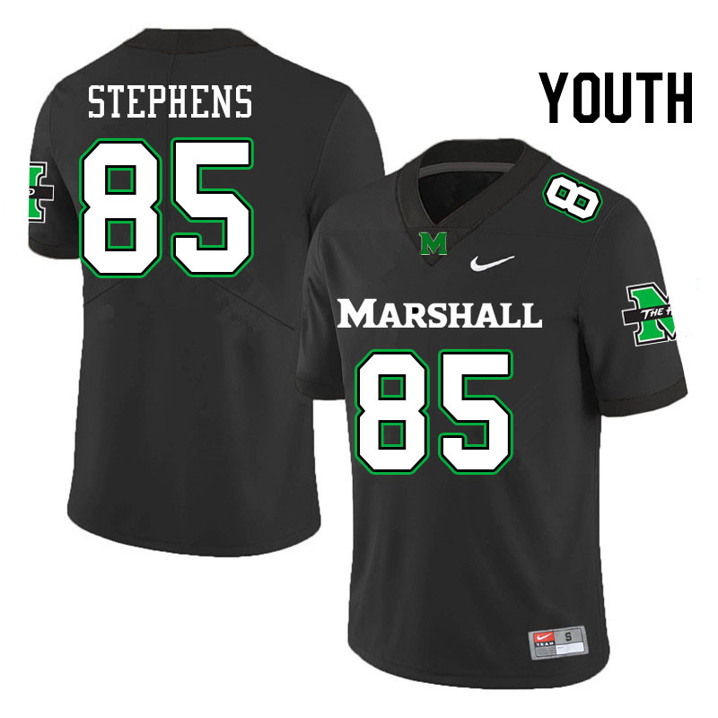 Youth #85 Tracy Stephens Marshall Thundering Herd College Football Jerseys Stitched Sale-Black - Click Image to Close
